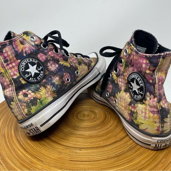 CONVERSE Chuck Taylor All Star Floral High Top Lace Sneakers size 5 - Picture 4 of 8